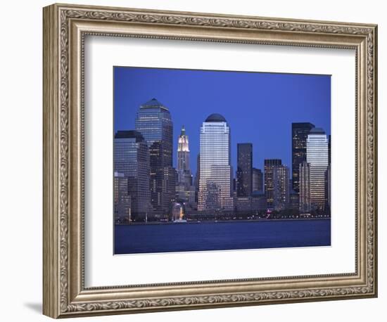 Skyline of Manhattan at Twilight-Alan Schein-Framed Photographic Print