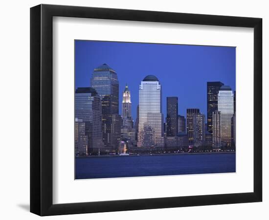 Skyline of Manhattan at Twilight-Alan Schein-Framed Photographic Print