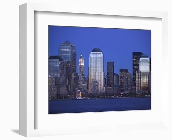 Skyline of Manhattan at Twilight-Alan Schein-Framed Photographic Print