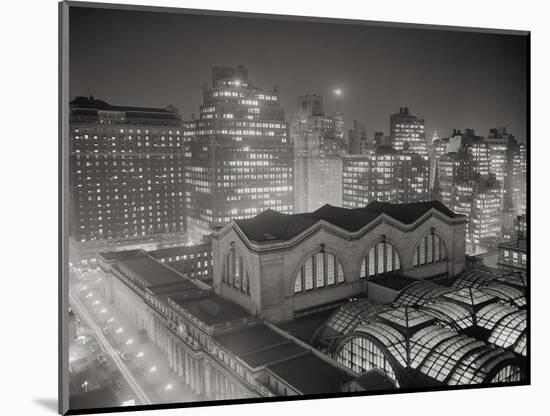 Skyline of Manhattan with Pennsylvania Station Area-Bettmann-Mounted Photographic Print