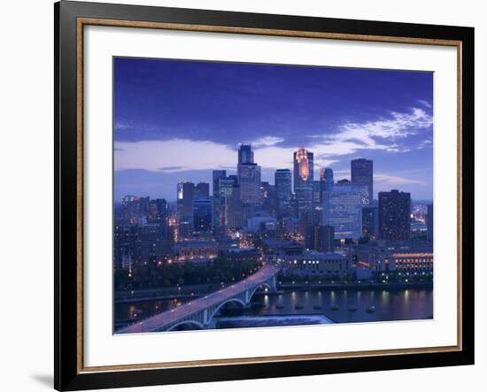 Skyline of Minneapolis, Minnesota, USA-Walter Bibikow-Framed Photographic Print