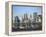 Skyline of New York City with East River, Manhattan and Brooklyn Bridge-Alan Schein-Framed Premier Image Canvas