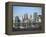 Skyline of New York City with East River, Manhattan and Brooklyn Bridge-Alan Schein-Framed Premier Image Canvas