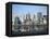 Skyline of New York City with East River, Manhattan and Brooklyn Bridge-Alan Schein-Framed Premier Image Canvas