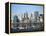 Skyline of New York City with East River, Manhattan and Brooklyn Bridge-Alan Schein-Framed Premier Image Canvas