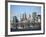 Skyline of New York City with East River, Manhattan and Brooklyn Bridge-Alan Schein-Framed Photographic Print