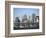 Skyline of New York City with East River, Manhattan and Brooklyn Bridge-Alan Schein-Framed Photographic Print