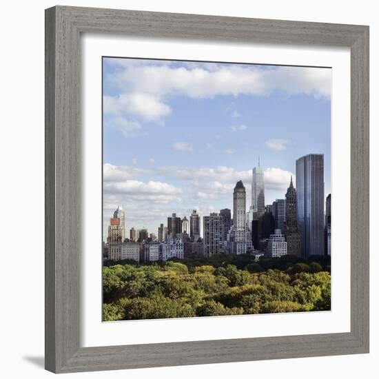 Skyline of New York City-JoSon-Framed Photographic Print