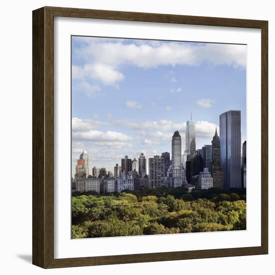 Skyline of New York City-JoSon-Framed Photographic Print