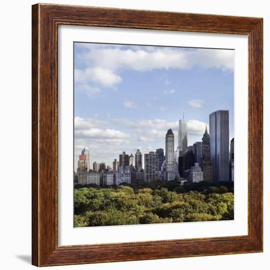 Skyline of New York City-JoSon-Framed Photographic Print