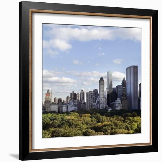 Skyline of New York City-JoSon-Framed Photographic Print