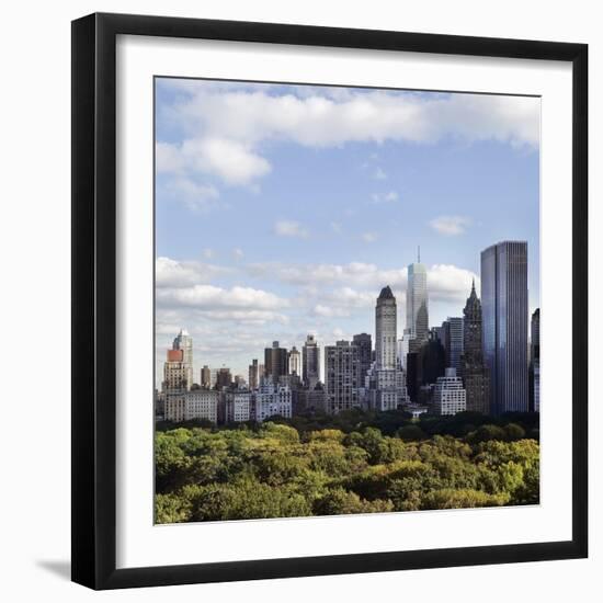 Skyline of New York City-JoSon-Framed Photographic Print