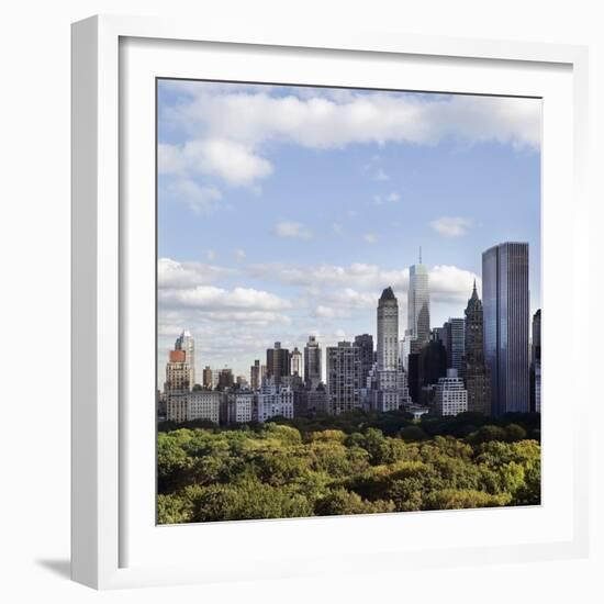 Skyline of New York City-JoSon-Framed Photographic Print