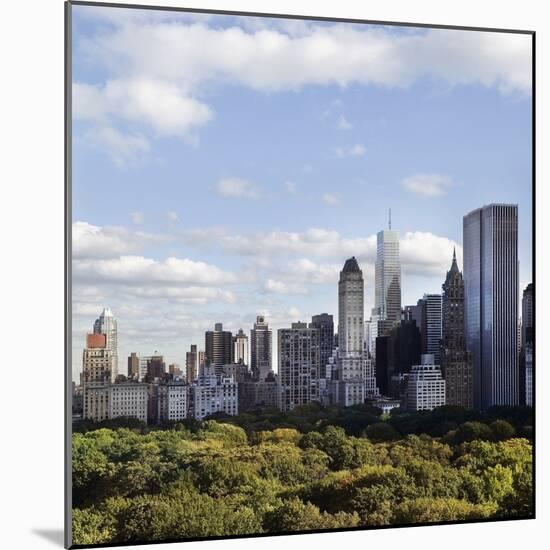 Skyline of New York City-JoSon-Mounted Photographic Print