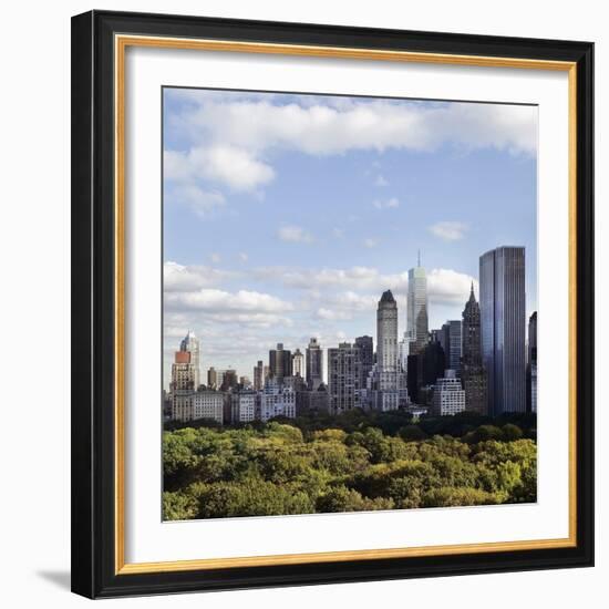 Skyline of New York City-JoSon-Framed Photographic Print