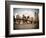 Skyline of NYC with One World Trade Center and East River, Manhattan and Brooklyn Bridge, Vintage-Philippe Hugonnard-Framed Photographic Print