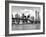 Skyline of NYC with One World Trade Center and East River, Manhattan and Brooklyn Bridge-Philippe Hugonnard-Framed Photographic Print