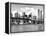 Skyline of NYC with One World Trade Center and East River, Manhattan and Brooklyn Bridge-Philippe Hugonnard-Framed Premier Image Canvas