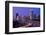 Skyline of Raleigh, NC at night-null-Framed Photographic Print