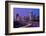 Skyline of Raleigh, NC at night-null-Framed Photographic Print