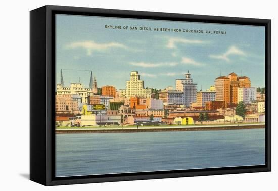 Skyline of San Diego, California-null-Framed Stretched Canvas