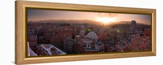 Skyline of Sana'a, Yemen-Michele Falzone-Framed Premier Image Canvas