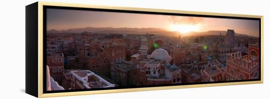 Skyline of Sana'a, Yemen-Michele Falzone-Framed Premier Image Canvas