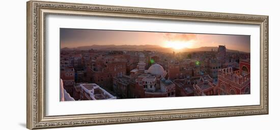 Skyline of Sana'a, Yemen-Michele Falzone-Framed Photographic Print