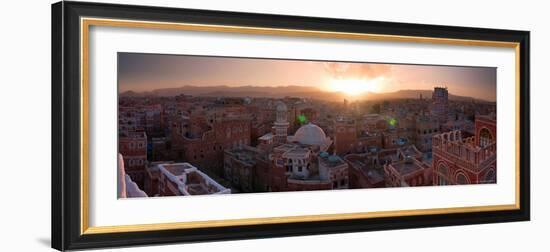 Skyline of Sana'a, Yemen-Michele Falzone-Framed Photographic Print