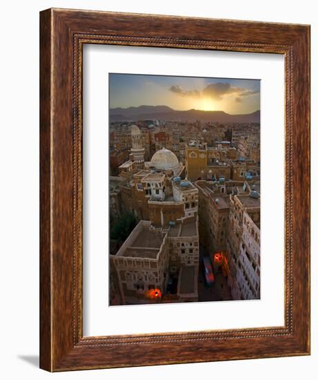 Skyline of Sanaa, Yemen-Michele Falzone-Framed Photographic Print