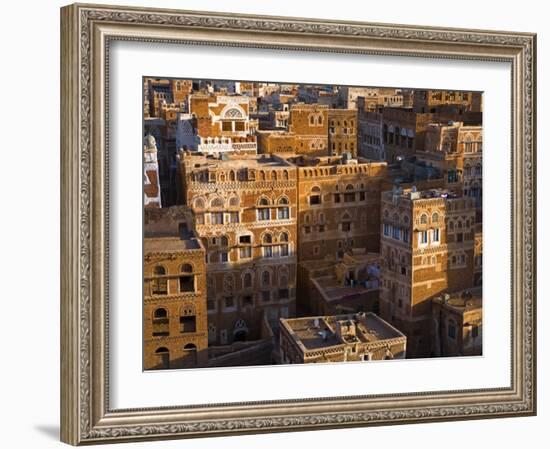 Skyline of Sanaa, Yemen-Michele Falzone-Framed Photographic Print