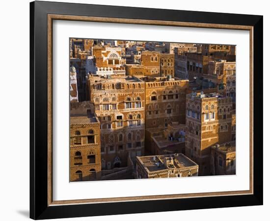 Skyline of Sanaa, Yemen-Michele Falzone-Framed Photographic Print