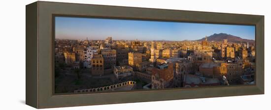 Skyline of Sanaa, Yemen-Michele Falzone-Framed Premier Image Canvas