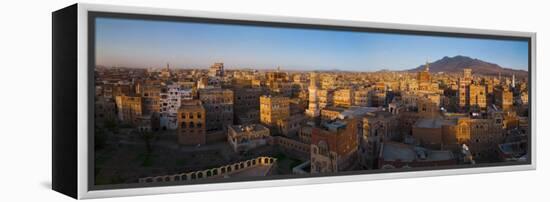 Skyline of Sanaa, Yemen-Michele Falzone-Framed Premier Image Canvas