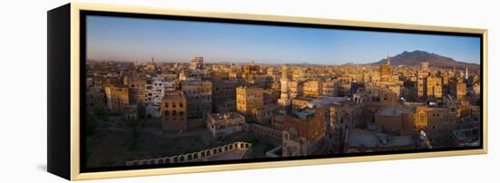 Skyline of Sanaa, Yemen-Michele Falzone-Framed Premier Image Canvas