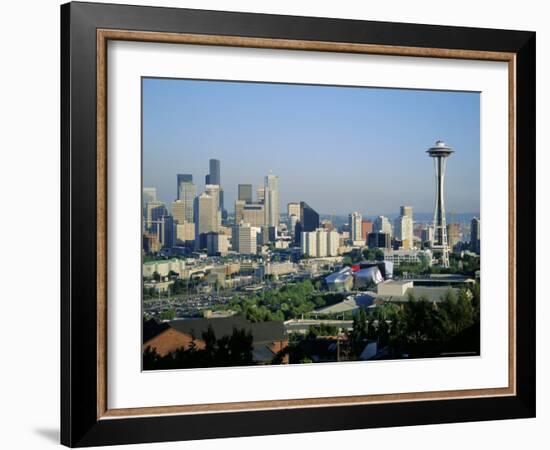 Skyline of Seattle, Washington State, USA-Firecrest Pictures-Framed Photographic Print