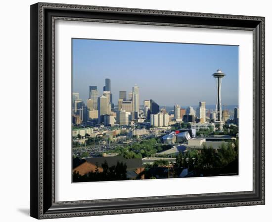 Skyline of Seattle, Washington State, USA-Firecrest Pictures-Framed Photographic Print