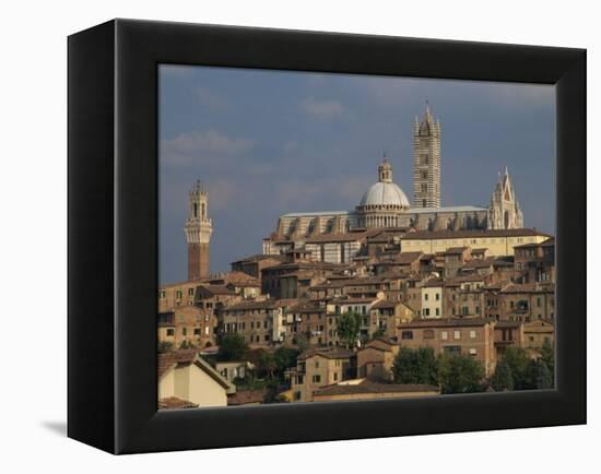 Skyline of Siena, Tuscany, Italy, Europe-Rainford Roy-Framed Premier Image Canvas