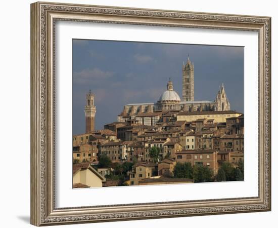 Skyline of Siena, Tuscany, Italy, Europe-Rainford Roy-Framed Photographic Print