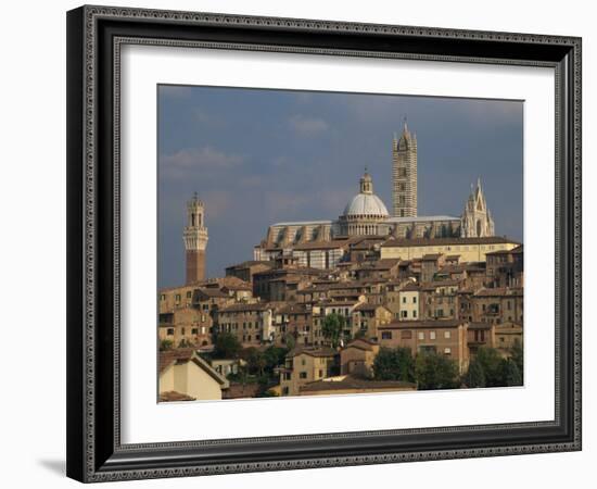 Skyline of Siena, Tuscany, Italy, Europe-Rainford Roy-Framed Photographic Print