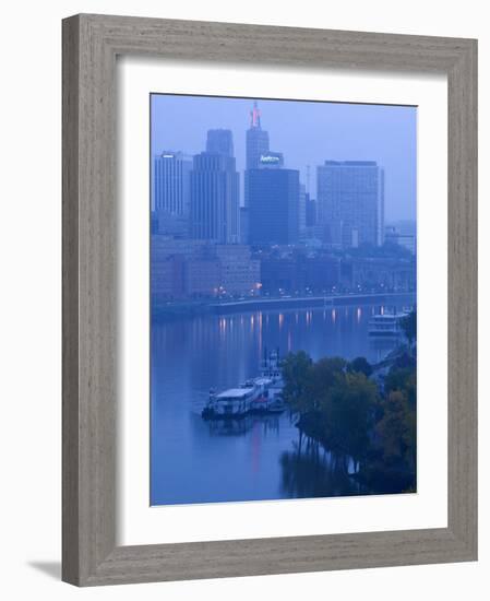 Skyline of St. Paul, Minnesota, USA-Walter Bibikow-Framed Photographic Print