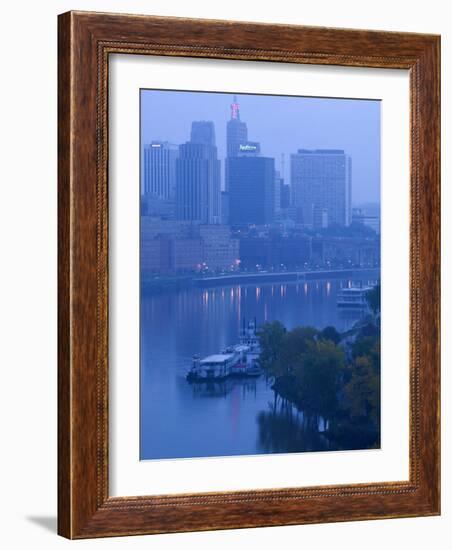 Skyline of St. Paul, Minnesota, USA-Walter Bibikow-Framed Photographic Print