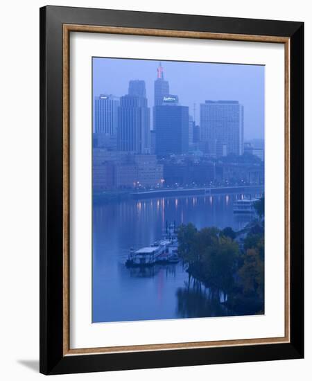 Skyline of St. Paul, Minnesota, USA-Walter Bibikow-Framed Photographic Print