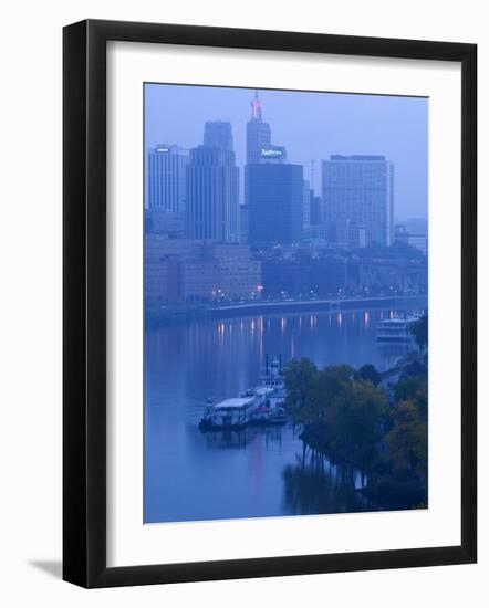 Skyline of St. Paul, Minnesota, USA-Walter Bibikow-Framed Photographic Print