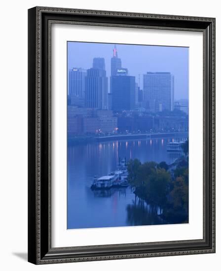 Skyline of St. Paul, Minnesota, USA-Walter Bibikow-Framed Photographic Print