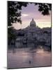 Skyline of St. Peter's from Ponte Umberto, Rome, Lazio, Italy-Adam Woolfitt-Mounted Photographic Print