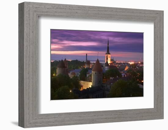 Skyline of Tallinn-Jon Hicks-Framed Photographic Print