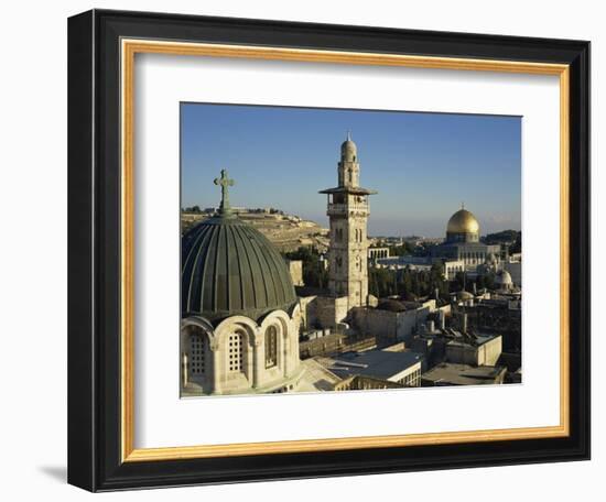 Skyline of the Old City, Uesco World Heritage Site, Jerusalem, Israel, Middle East-Simanor Eitan-Framed Photographic Print