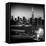 Skyline of the Skyscrapers of Manhattan by Night from Brooklyn-Philippe Hugonnard-Framed Premier Image Canvas