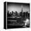 Skyline of the Skyscrapers of Manhattan by Night from Brooklyn-Philippe Hugonnard-Framed Premier Image Canvas